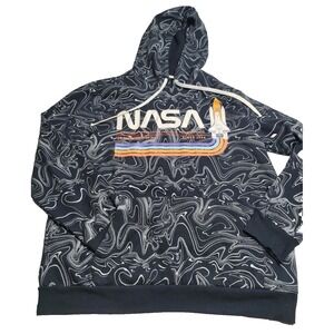 NASA Black Hoodie Men's Large